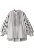 【マリリンムーン/MARILYN MOON】のモダンタックフリルワッシャーブラウス 人気、トレンドファッション・服の通販 founy(ファニー) ファッション Fashion レディースファッション Fashion for Women トップス・カットソー Cut & Sew Tops シャツ・ブラウス・オフィスカジュアル Elegant Blouses & Button-Ups ジャケット Jacket, Outerwear スリーブ Sleeve, Long Sleeve / Short Sleeve ベスト Vest, Waistcoat ボトム Bottoms, Lower Wear ロング Long, Long-Length 人気 Popular, Best Seller |ID:prp329100004131634