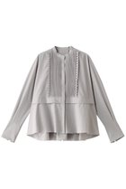 【マリリンムーン/MARILYN MOON】のタックフリルフレアワッシャーシャツ 人気、トレンドファッション・服の通販 founy(ファニー) ファッション Fashion レディースファッション Fashion for Women トップス・カットソー Cut & Sew Tops シャツ・ブラウス・オフィスカジュアル Elegant Blouses & Button-Ups スリーブ Sleeve, Long Sleeve / Short Sleeve バランス Balance, Style Balance フレア Flare, Flared ロング Long, Long-Length ワッシャー Washer, Crinkled Finish 人気 Popular, Best Seller thumbnail グレー|ID: prp329100004131635 ipo3291000000032885288