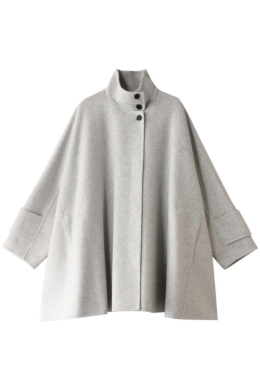 【ル フィル/LE PHIL】のソフトウールリバーAラインコート インテリア・キッズ・メンズ・レディースファッション・服の通販 founy(ファウニー) 　ファッション　Fashion　レディースファッション　Fashion for Women　アウター　Coat / Outerwear Collection　コート・ロングコート・ピーコート　Long Coats, Peacoats & More　Aラインコート　A-Line Coats　インナー　Innerwear　ショート　Short, Short Length　スタンド　Stand Collar, Upright Stand　ストール　Stole, Wrap　ダウン　Down, Puffer　フォルム　Silhouette, Form　フレア　Flare, Flared　ブランケット　Blanket, Throw Blanket　リバーシブル　Reversible, Two-Sided　エレガント 上品　Elegant　グレー|ID: prp329100004131667 ipo3291000000036562351