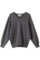 【デミーリー/DEMYLEE】のJOVIE カシミヤ ハイVネックニットプルオーバー グレー|ID: prp329100004131685 ipo3291000000032964633