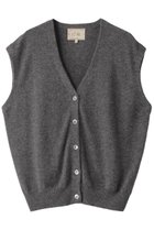 【デミーリー/DEMYLEE】のBOLT カシミヤ Vネックニットベスト 人気、トレンドファッション・服の通販 founy(ファニー) ファッション Fashion レディースファッション Fashion for Women トップス・カットソー Cut & Sew Tops ニット Knit Tops & Sweaters カーディガン・羽織り Layered Style Cardigans ベスト&ジレ / 重ね着スタイル Vests & Gilets Vネックトップス V-Neck Tops / V-Cut Neckline Shirts カーディガン Cardigan, Knitwear ベスト Vest, Waistcoat thumbnail グレー|ID: prp329100004131686 ipo3291000000032935282