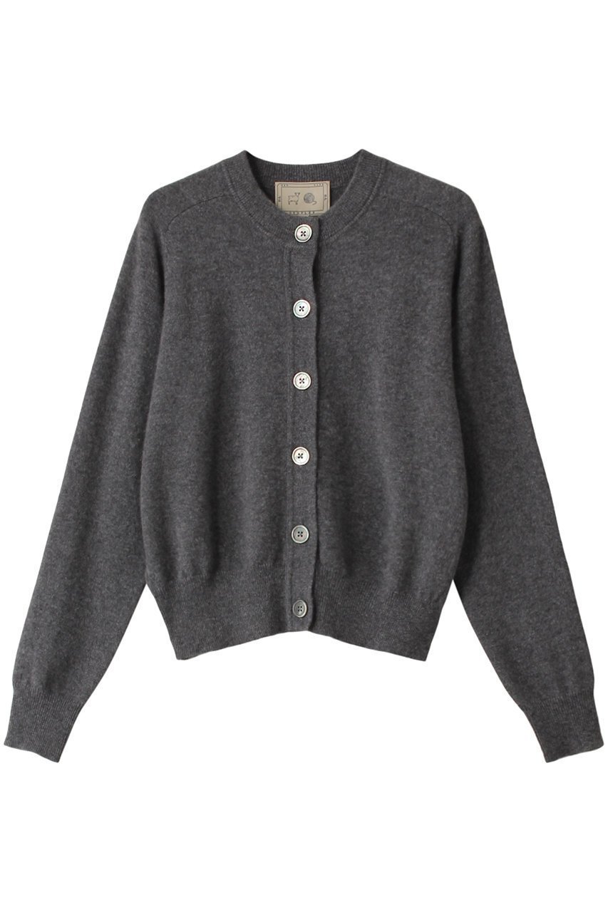 【デミーリー/DEMYLEE】のGWEN カシミヤ クルーネックニットカーディガン インテリア・キッズ・メンズ・レディースファッション・服の通販 founy(ファニー) 　ファッション　Fashion　レディースファッション　Fashion for Women　トップス・カットソー　Cut & Sew Tops　ニット　Knit Tops & Sweaters　カーディガン・羽織り　Layered Style Cardigans　なめらか　Smooth, Silky Texture　カーディガン　Cardigan, Knitwear　シンプル　Simple, Minimal　エレガント 上品　Elegant　定番　Standard, Basic Item　A/W・秋冬　Autumn/Winter　グレー|ID: prp329100004131687 ipo3291000000035372372