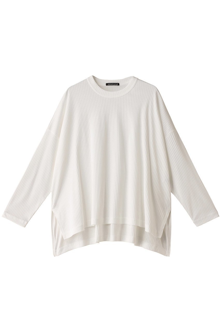 【ミズイロ インド/mizuiro ind】のcrew neck wide T Tシャツ 人気、トレンドファッション・服の通販 founy(ファニー) 　ファッション　Fashion　レディースファッション　WOMEN　トップス・カットソー　Tops/Tshirt　シャツ/ブラウス　Shirts/Blouses　ロング / Tシャツ　T-Shirts　カットソー　Cut and Sewn　シンプル　Simple　スリット　Slit　スリーブ　Sleeve　ロング　Long　NEW・新作・新着・新入荷　New Arrivals　長袖　Long Sleeve　 other-1|ID: prp329100004131704 ipo3291000000028259545