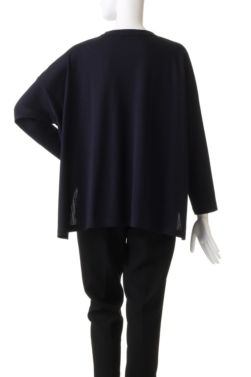 【ミズイロ インド/mizuiro ind】のcrew neck wide T Tシャツ 人気、トレンドファッション・服の通販 founy(ファニー) 　ファッション　Fashion　レディースファッション　Fashion for Women　トップス・カットソー　Cut & Sew Tops　シャツ・ブラウス・オフィスカジュアル　Elegant Blouses & Button-Ups　ロングTシャツ・Tシャツ　Longline T-Shirts & Tees　カットソー・ベーシックTシャツ　Cut-and-Sewn Tops / Stretch Tees & Basics　シンプル　Simple, Minimal　ストライプ　Stripe, Striped Pattern　スリット　Slit, Slit Detail　スリーブ　Sleeve, Long Sleeve / Short Sleeve　ロング　Long, Long-Length　長袖　Long Sleeve, Full Sleeve　other-4|ID: prp329100004131704 ipo3291000000032847489