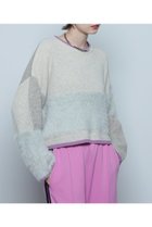 【ローズバッド/ROSE BUD】のクロップドブロッキングニット 人気、トレンドファッション・服の通販 founy(ファニー) ファッション Fashion レディースファッション WOMEN トップス・カットソー Tops/Tshirt ニット Knit Tops プルオーバー Pullover ブロッキング Blocking thumbnail グレー|ID: prp329100004131709 ipo3291000000028259578