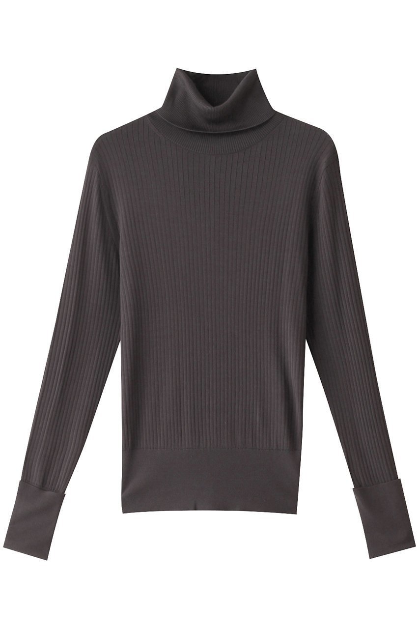 【エステータ/esteta】のシルクリブ タートルニット インテリア・キッズ・メンズ・レディースファッション・服の通販 founy(ファニー) 　ファッション　Fashion　レディースファッション　Fashion for Women　トップス・カットソー　Cut & Sew Tops　ニット　Knit Tops & Sweaters　カジュアルプルオーバー・ニットトップス　Pullovers & Knit Tops / Casual Pullovers　コンパクト　Compact, Small Size　シルク　Silk, 100% Silk　タートル　Turtleneck, Turtle Collar　タートルネック　Turtleneck, High Neck　ワイドリブ　Wide Rib, Wide Ribbed Knit　エレガント 上品　Elegant　定番　Standard, Basic Item　ライトグレー|ID: prp329100004131728 ipo3291000000032934897