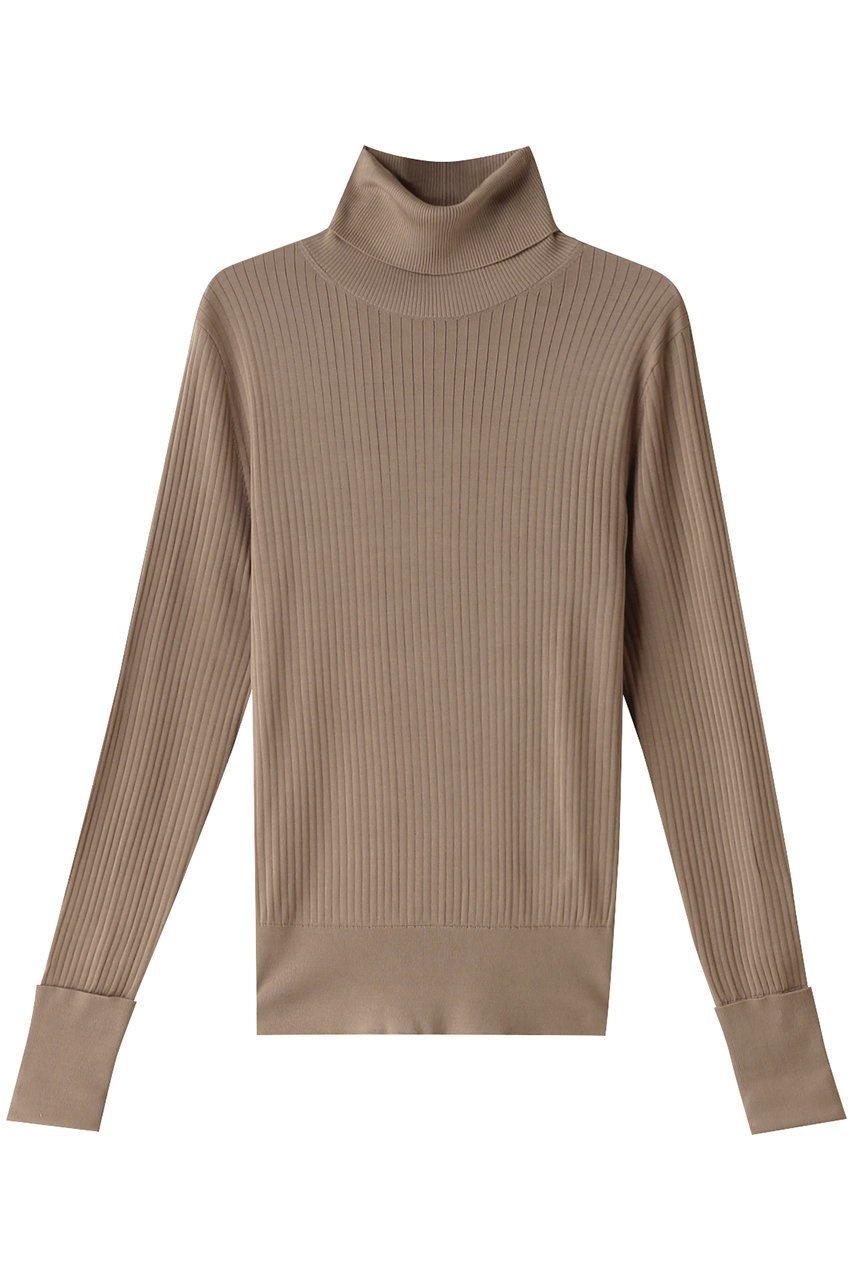 【エステータ/esteta】のシルクリブ タートルニット インテリア・キッズ・メンズ・レディースファッション・服の通販 founy(ファニー) 　ファッション　Fashion　レディースファッション　Fashion for Women　トップス・カットソー　Cut & Sew Tops　ニット　Knit Tops & Sweaters　カジュアルプルオーバー・ニットトップス　Pullovers & Knit Tops / Casual Pullovers　コンパクト　Compact, Small Size　シルク　Silk, 100% Silk　タートル　Turtleneck, Turtle Collar　タートルネック　Turtleneck, High Neck　ワイドリブ　Wide Rib, Wide Ribbed Knit　エレガント 上品　Elegant　定番　Standard, Basic Item　トップベージュ|ID: prp329100004131728 ipo3291000000032934904