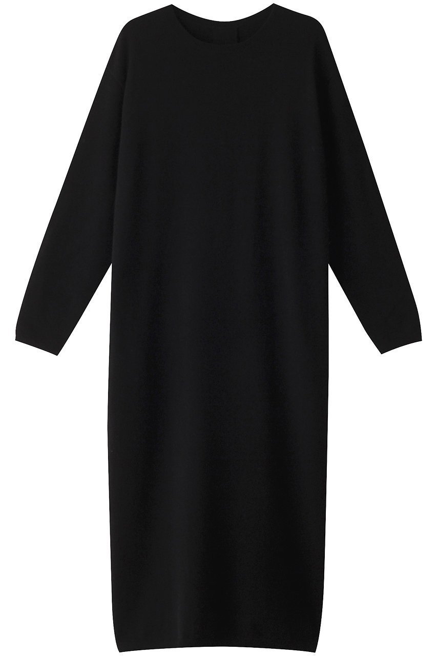 【エステータ/esteta】のニットドレス インテリア・キッズ・メンズ・レディースファッション・服の通販 founy(ファニー) 　ファッション　Fashion　レディースファッション　Fashion for Women　ワンピース　Dresses　フォーマル・パーティードレス・結婚式用ドレス　Elegant & Casual Dresses　チュニック　Tunic Tops & Dresses　シューズ　Shoes, Footwear　シンプル　Simple, Minimal　チュニック　Tunic, Long Top　ドレス　Dress, One-Piece　ロング　Long, Long-Length　エレガント 上品　Elegant　ブラック|ID: prp329100004131729 ipo3291000000032892855