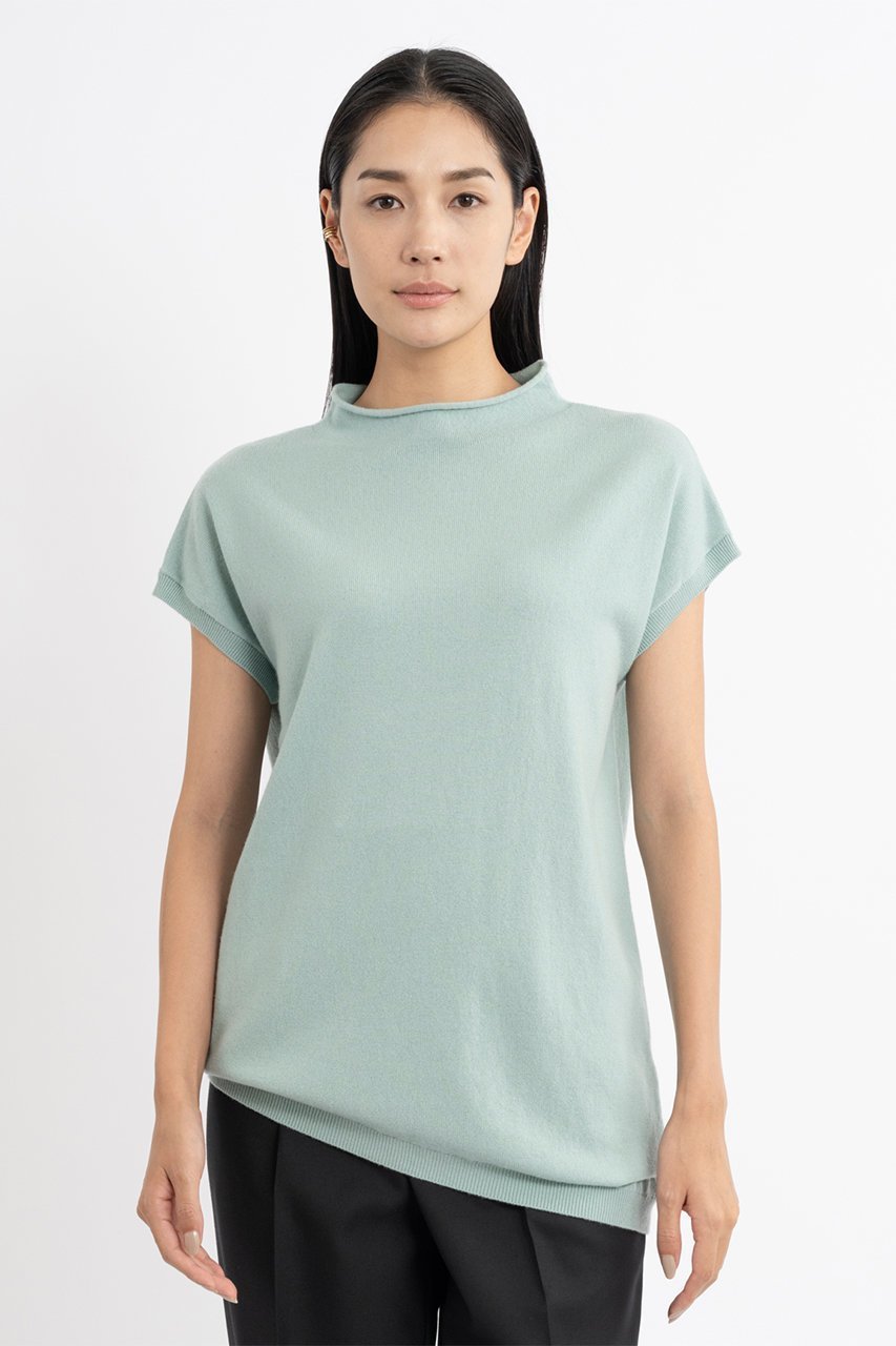 【エステータ/esteta】のアシンメトリーニット 人気、トレンドファッション・服の通販 founy(ファニー) 　ファッション　Fashion　レディースファッション　Fashion for Women　トップス・カットソー　Cut & Sew Tops　ニット　Knit Tops & Sweaters　カジュアルプルオーバー・ニットトップス　Pullovers & Knit Tops / Casual Pullovers　おすすめ　Recommended / Our Picks　スタイリッシュ　Stylish, Fashionable　モックネック　Mock Neck, Short Turtleneck　エレガント 上品　Elegant　other-7|ID: prp329100004131731 ipo3291000000032935101