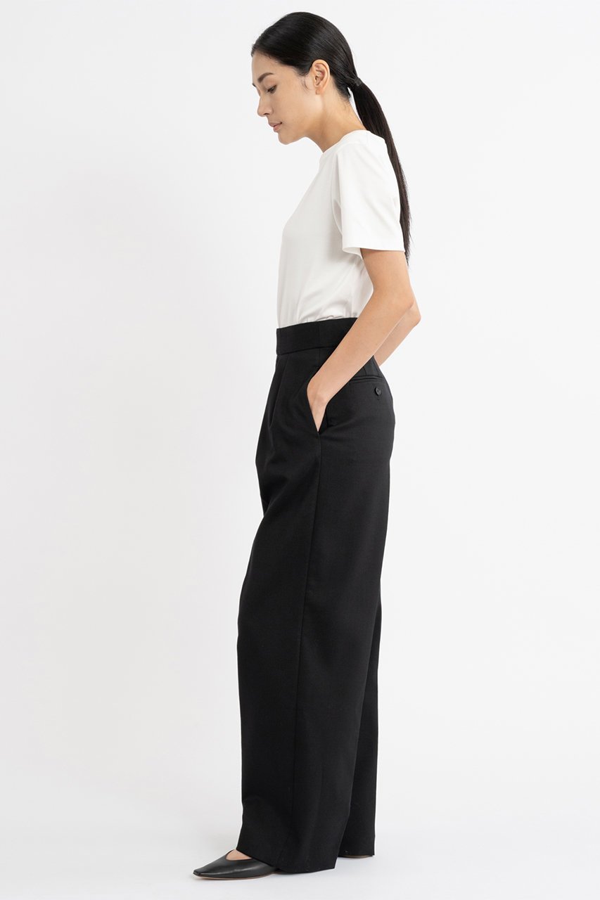 【エステータ/esteta】のウールダブルクロスパンツ 人気、トレンドファッション・服の通販 founy(ファニー) 　ファッション　Fashion　レディースファッション　Fashion for Women　パンツ　Pants & Trousers　なめらか　Smooth, Silky Texture　ストレート　Straight, Straight Cut　ダブル　Double, Double-Breasted　ワイド　Wide, Wide Fit　other-6|ID: prp329100004131733 ipo3291000000032936923