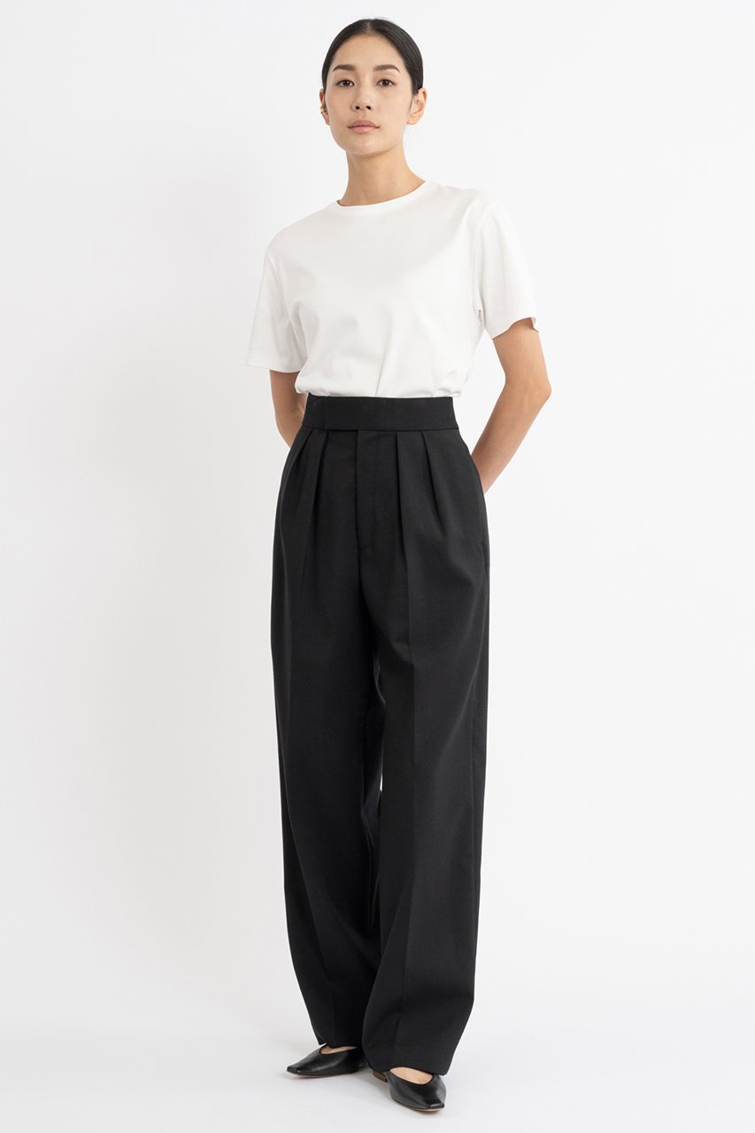 【エステータ/esteta】のウールダブルクロスパンツ 人気、トレンドファッション・服の通販 founy(ファニー) 　ファッション　Fashion　レディースファッション　Fashion for Women　パンツ　Pants & Trousers　なめらか　Smooth, Silky Texture　ストレート　Straight, Straight Cut　ダブル　Double, Double-Breasted　ワイド　Wide, Wide Fit　other-8|ID: prp329100004131733 ipo3291000000032936947
