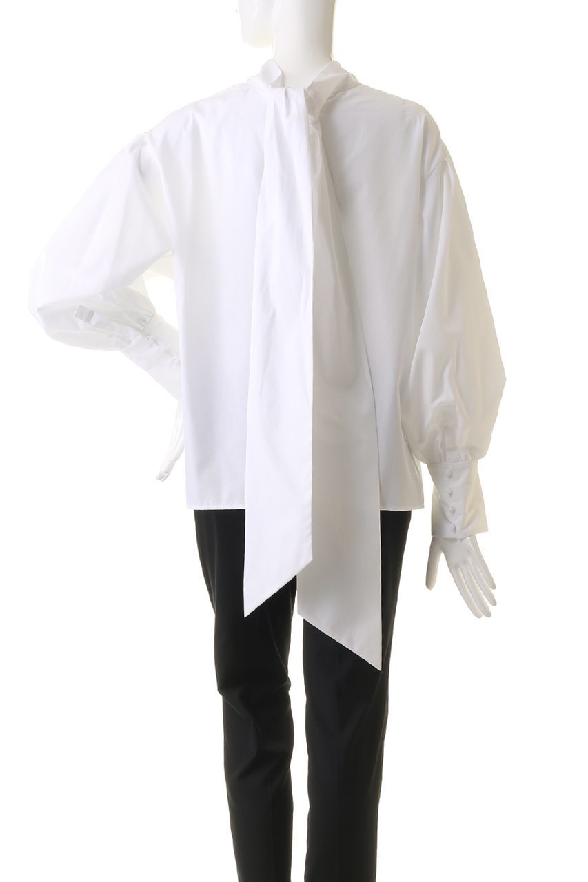 【エステータ/esteta】のTHOMAS MASONボウタイブラウス 人気、トレンドファッション・服の通販 founy(ファニー) 　ファッション　Fashion　レディースファッション　Fashion for Women　トップス・カットソー　Cut & Sew Tops　シャツ・ブラウス・オフィスカジュアル　Elegant Blouses & Button-Ups　なめらか　Smooth, Silky Texture　エレガント 上品　Elegant　カフス　Cuff Design　スリーブ　Sleeve, Long Sleeve / Short Sleeve　マニッシュ　Mannish, Boyish　リボン　Ribbon, Bow　ロング　Long, Long-Length　other-4|ID: prp329100004131734 ipo3291000000032901847
