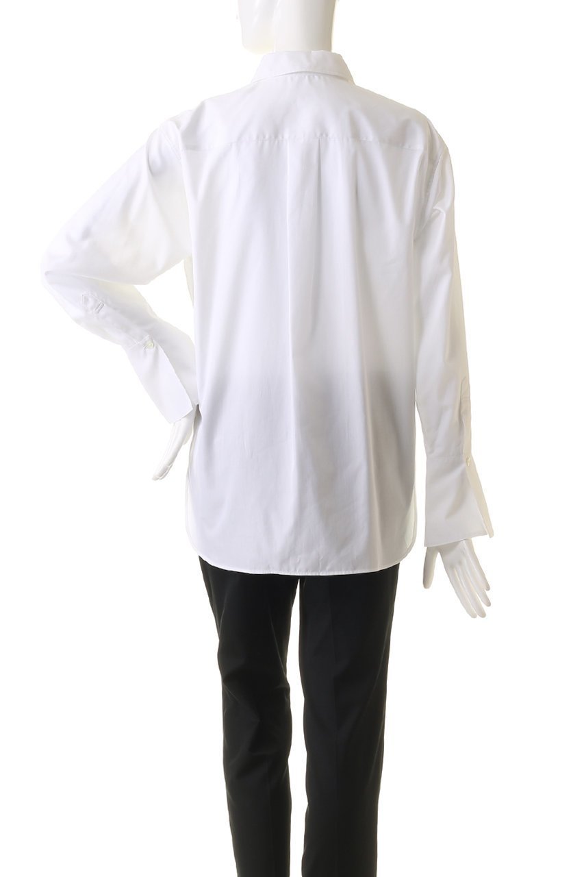 【エステータ/esteta】のTHOMAS MASONシャツ 人気、トレンドファッション・服の通販 founy(ファニー) 　ファッション　Fashion　レディースファッション　Fashion for Women　トップス・カットソー　Cut & Sew Tops　シャツ・ブラウス・オフィスカジュアル　Elegant Blouses & Button-Ups　なめらか　Smooth, Silky Texture　カフス　Cuff Design　スリーブ　Sleeve, Long Sleeve / Short Sleeve　フレア　Flare, Flared　ベーシック　Basic, Essential　ボトム　Bottoms, Lower Wear　ロング　Long, Long-Length　other-4|ID: prp329100004131735 ipo3291000000032901872