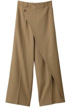 【エステータ/esteta】のウールギャバジンワイドラップパンツ トップベージュ|ID: prp329100004131737 ipo3291000000032892649