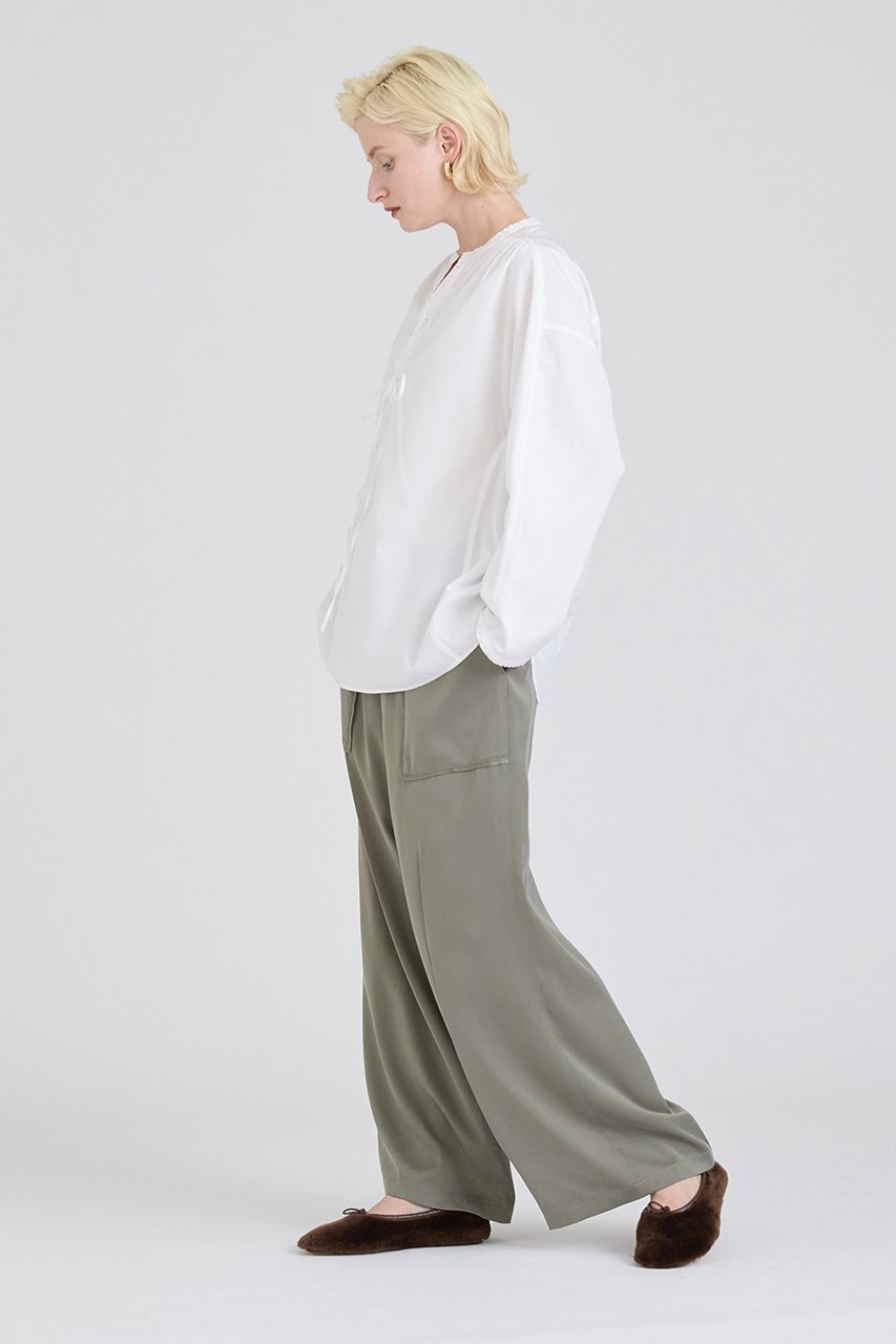【ハウス オブ ロータス/HOUSE OF LOTUS】のフィブリルサテンベイカーパンツ 人気、トレンドファッション・服の通販 founy(ファニー) 　ファッション　Fashion　レディースファッション　Fashion for Women　パンツ　Pants & Trousers　なめらか　Smooth, Silky Texture　ドローコード　Drawcord, Drawstring Cord　パッチ　Patch, Appliqué　ポケット　Pocket, Pocket Detail　リラックス　Relax, Relaxed Fit　エレガント 上品　Elegant　other-6|ID: prp329100004131755 ipo3291000000032937357