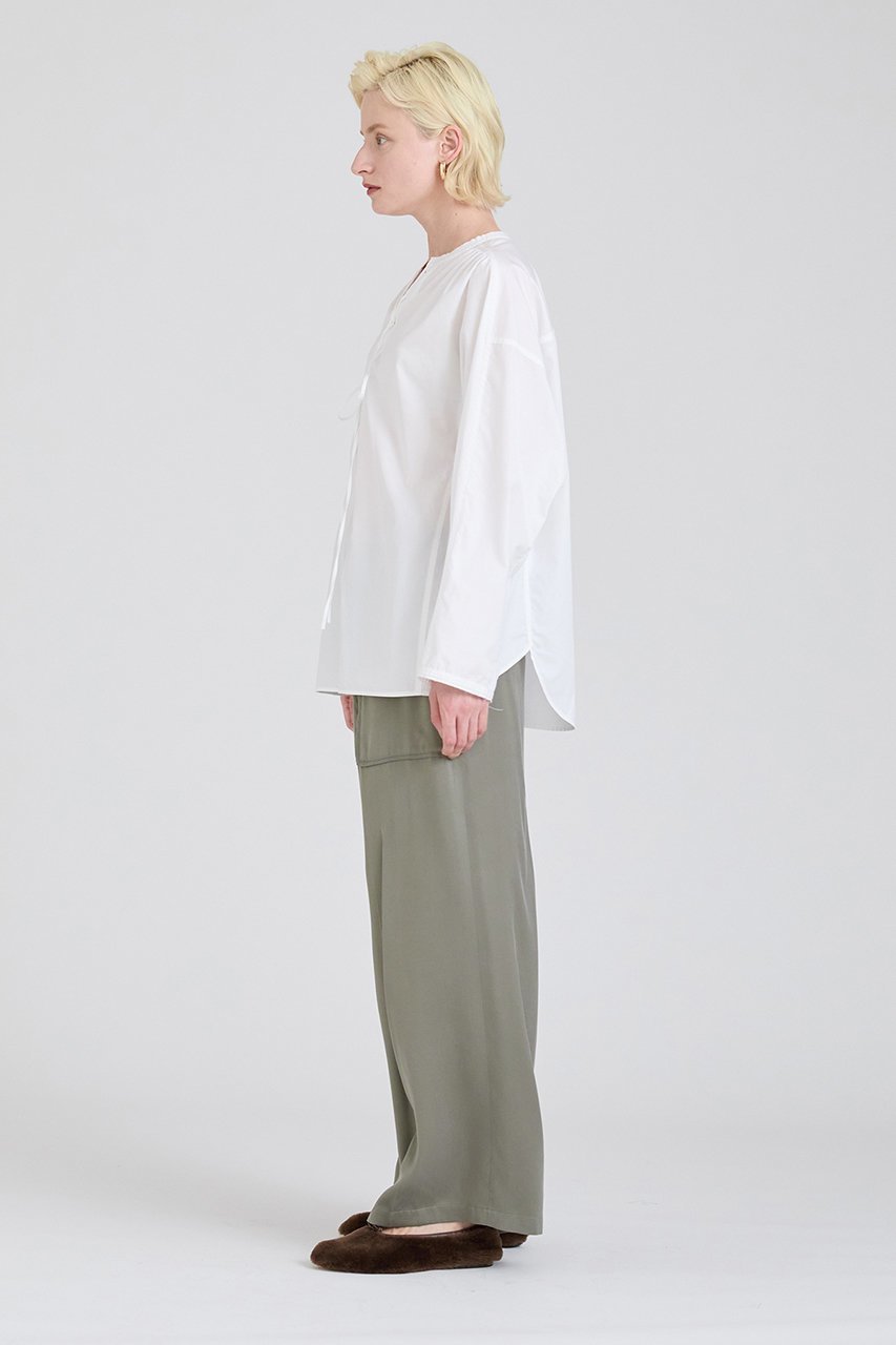 【ハウス オブ ロータス/HOUSE OF LOTUS】のフィブリルサテンベイカーパンツ 人気、トレンドファッション・服の通販 founy(ファニー) 　ファッション　Fashion　レディースファッション　Fashion for Women　パンツ　Pants & Trousers　なめらか　Smooth, Silky Texture　ドローコード　Drawcord, Drawstring Cord　パッチ　Patch, Appliqué　ポケット　Pocket, Pocket Detail　リラックス　Relax, Relaxed Fit　エレガント 上品　Elegant　other-7|ID: prp329100004131755 ipo3291000000032937365