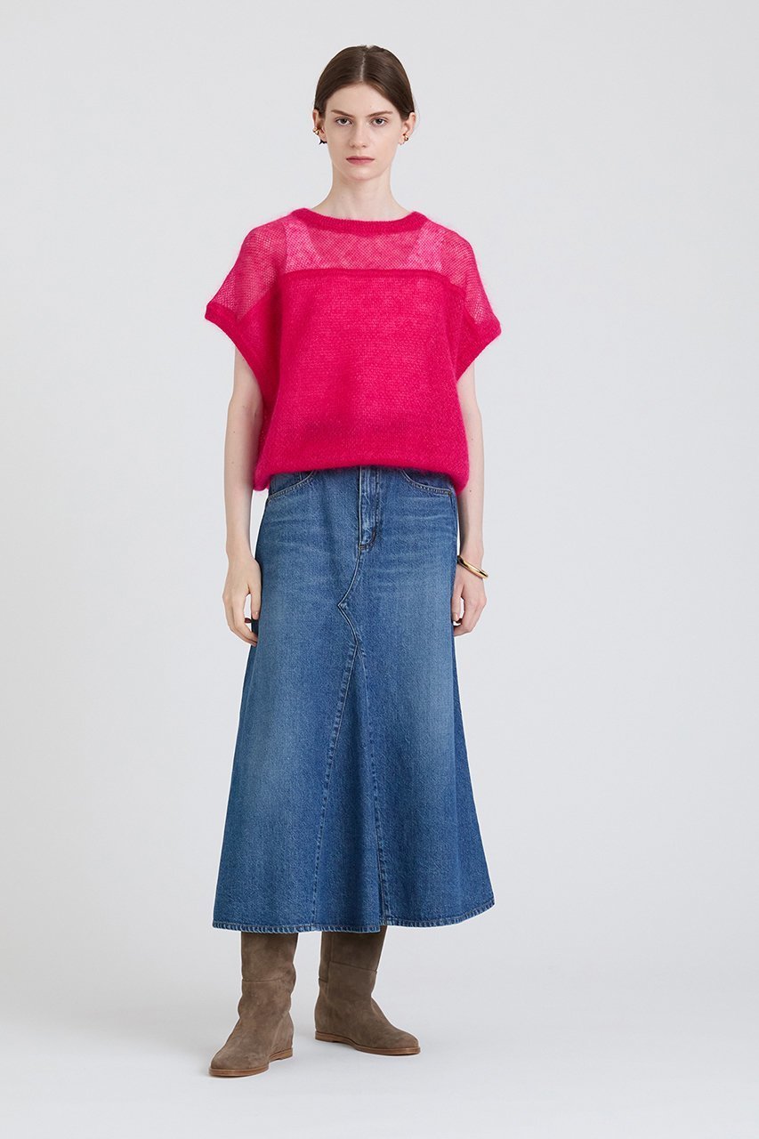 【ハウス オブ ロータス/HOUSE OF LOTUS】の10オンスデニムスカート 人気、トレンドファッション・服の通販 founy(ファニー) 　ファッション　Fashion　レディースファッション　Fashion for Women　スカート　Skirts　デニムスカート・カジュアルスカート　Denim Skirts　ロングスカート　Long Skirts / Maxi & Midi Skirts　エレガント 上品　Elegant　カッティング　Cutting Detail　デニム　Denim, Jeans Material　パッチワーク　Patchwork, Mixed Fabric　フレア　Flare, Flared　ブリーチ　Bleach, Washed Finish　ランダム　Random, Irregular　リメイク　Remake, Reconstructed　ロング　Long, Long-Length　日本製　Made In Japan　other-6|ID: prp329100004131759 ipo3291000000032826060