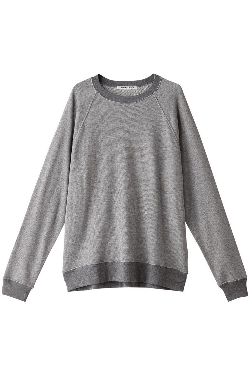 【セブン バイ セブン/SEVEN BY SEVEN / MEN】の【MEN】ラグランスリーブスウェットシャツ‐Cotton / Wool‐ インテリア・キッズ・メンズ・レディースファッション・服の通販 founy(ファニー) 　ファッション　Fashion　メンズファッション　Fashion for Men　トップス・カットソー　Cut & Sew Tops　パーカー・フーディー / カジュアルコーデ　Hoodies & Parkas　メンズシャツ　Shirts　シンプル　Simple, Minimal　スリーブ　Sleeve, Long Sleeve / Short Sleeve　ベーシック　Basic, Essential　ロング　Long, Long-Length　グレー|ID: prp329100004131797 ipo3291000000032899227