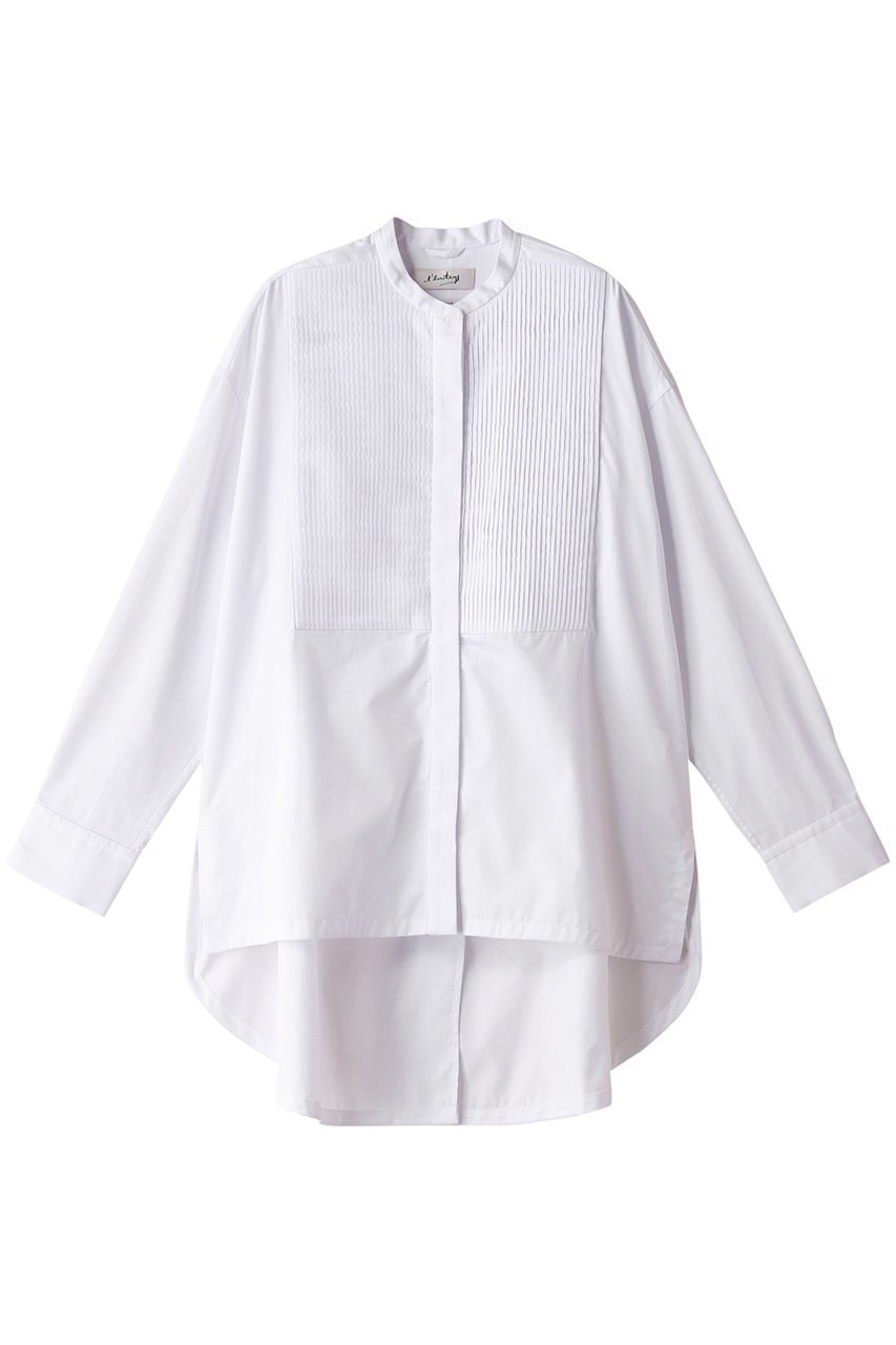 【マルティニーク/martinique】の【l heritage martinique】サテンコットンオーバーシャツ 人気、トレンドファッション・服の通販 founy(ファニー) 　ファッション　Fashion　レディースファッション　Fashion for Women　トップス・カットソー　Cut & Sew Tops　シャツ・ブラウス・オフィスカジュアル　Elegant Blouses & Button-Ups　サテン　Satin, Glossy Fabric　スリーブ　Sleeve, Long Sleeve / Short Sleeve　ロング　Long, Long-Length　 other-1|ID: prp329100004131817 ipo3291000000032884457