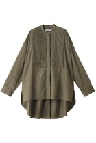 【マルティニーク/martinique】の【l heritage martinique】サテンコットンオーバーシャツ カーキ|ID: prp329100004131817 ipo3291000000036059592