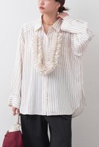 【ガリャルダガランテ/GALLARDAGALANTE】の【HERITANOVUM】レイ付シャツ 人気、トレンドファッション・服の通販 founy(ファニー) ファッション Fashion レディースファッション WOMEN トップス・カットソー Tops/Tshirt シャツ/ブラウス Shirts/Blouses シンプル Simple ストライプ Stripe スリーブ Sleeve ロング Long ワンポイント One Point NEW・新作・新着・新入荷 New Arrivals 無地 Plain Color thumbnail ボルドー|ID: prp329100004131820 ipo3291000000028260508