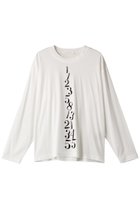【プレインピープル/PLAIN PEOPLE】のスーピマバイオスムース数列プリントTシャツ ホワイト|ID: prp329100004131825 ipo3291000000032894213