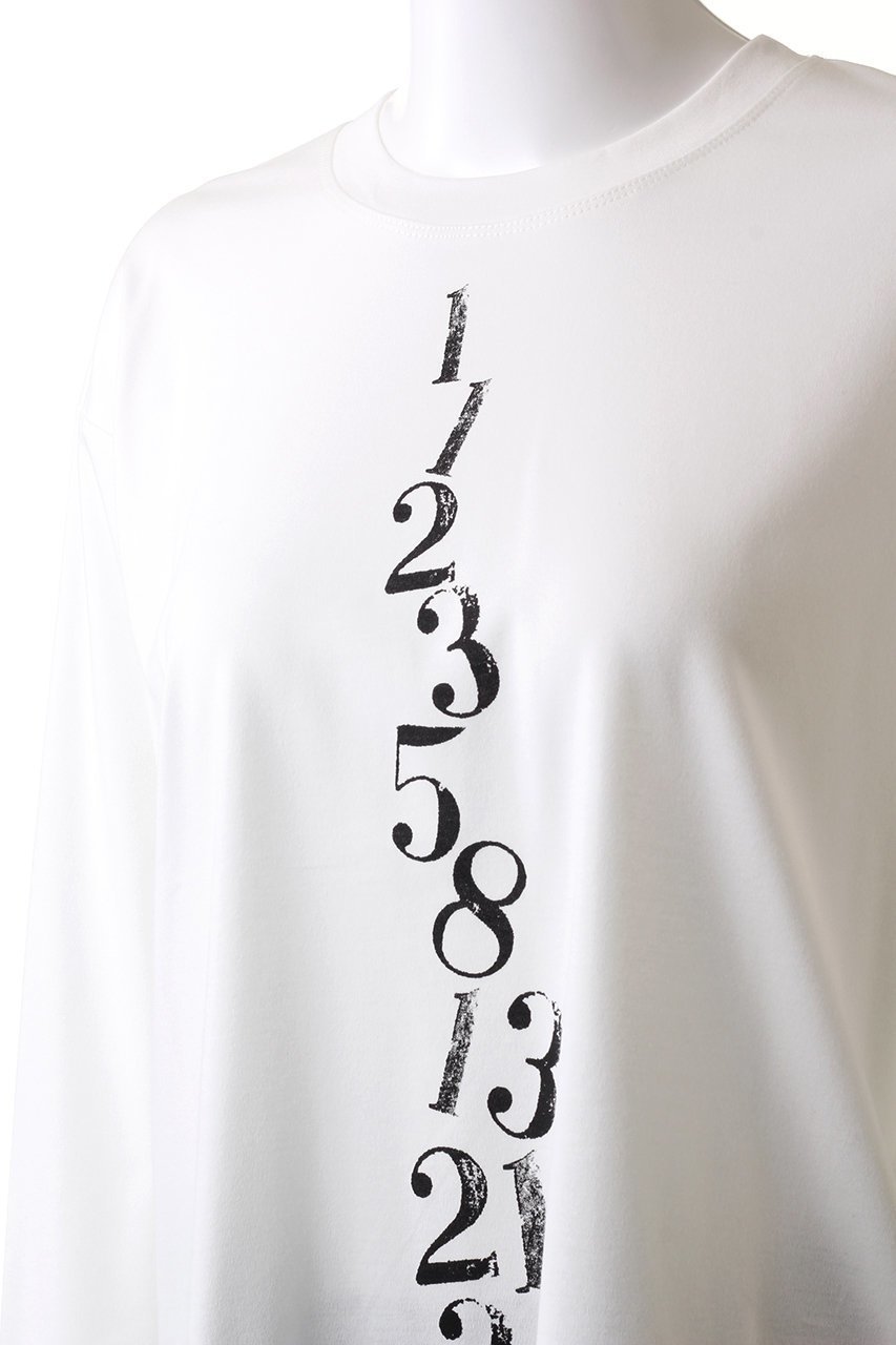 【プレインピープル/PLAIN PEOPLE】のスーピマバイオスムース数列プリントTシャツ 人気、トレンドファッション・服の通販 founy(ファニー) 　ファッション　Fashion　レディースファッション　Fashion for Women　トップス・カットソー　Cut & Sew Tops　シャツ・ブラウス・オフィスカジュアル　Elegant Blouses & Button-Ups　ロングTシャツ・Tシャツ　Longline T-Shirts & Tees　カットソー・ベーシックTシャツ　Cut-and-Sewn Tops / Stretch Tees & Basics　2024年　2024　2024-2025秋冬・A/W　Autumn/Winter 2024–25 AW24–25　イタリア　Italy　スリーブ　Sleeve, Long Sleeve / Short Sleeve　プリント　Print, Printed Pattern　ロング　Long, Long-Length　長袖　Long Sleeve, Full Sleeve　other-5|ID: prp329100004131825 ipo3291000000035933999