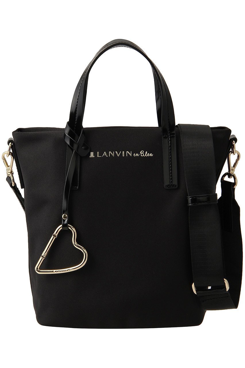 【ランバン オン ブルー/LANVIN en Bleu】のマルクハートカラビナ小トート 484211 インテリア・キッズ・メンズ・レディースファッション・服の通販 founy(ファニー) 　ファッション　Fashion　レディースファッション　WOMEN　バッグ　Bag　おすすめ　Recommend　シンプル　Simple　ポケット　Pocket　NEW・新作・新着・新入荷　New Arrivals　ブラック|ID: prp329100004131829 ipo3291000000028260557