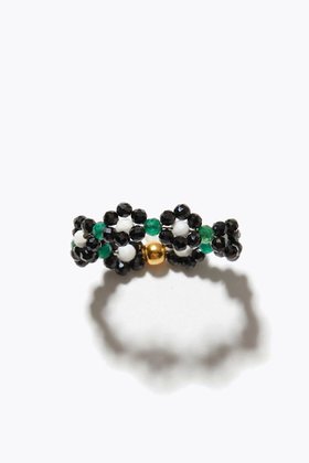 【アルティーダ ウード/ARTIDA OUD】のamulette 「邪気を払い目標達成へ繋げる」オニキス フラワー リング 人気、トレンドファッション・服の通販 founy(ファニー) ファッション Fashion レディースファッション Fashion for Women ジュエリー Jewelry インド Indian Textile フラワー Flower, Floral |ID:prp329100004134126