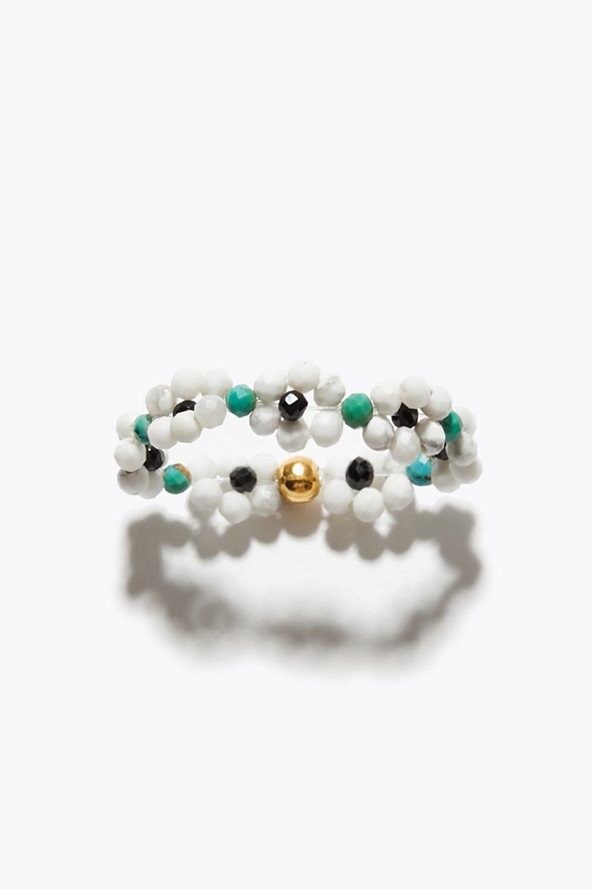 【アルティーダ ウード/ARTIDA OUD】のamulette 「清らかな心へリフレッシュ」ハウライト フラワー リング インテリア・キッズ・メンズ・レディースファッション・服の通販 founy(ファニー) 　ファッション　Fashion　レディースファッション　Fashion for Women　ジュエリー　Jewelry　インド　Indian Textile　ターコイズ　Turquoise, Blue-Green　バランス　Balance, Style Balance　フラワー　Flower, Floral　ホワイト|ID: prp329100004134129 ipo3291000000035611947