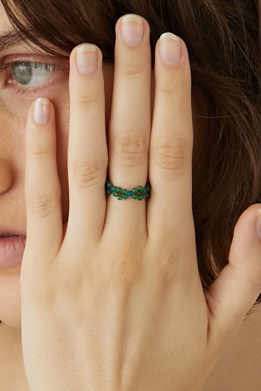 【アルティーダ ウード/ARTIDA OUD】のamulette 「調和を促し、心身をリフレッシュ」グリーンオニキス フラワー リング 人気、トレンドファッション・服の通販 founy(ファニー) ファッション Fashion レディースファッション Fashion for Women ジュエリー Jewelry インド Indian Textile フラワー Flower, Floral other-2|ID: prp329100004134130 ipo3291000000035758369