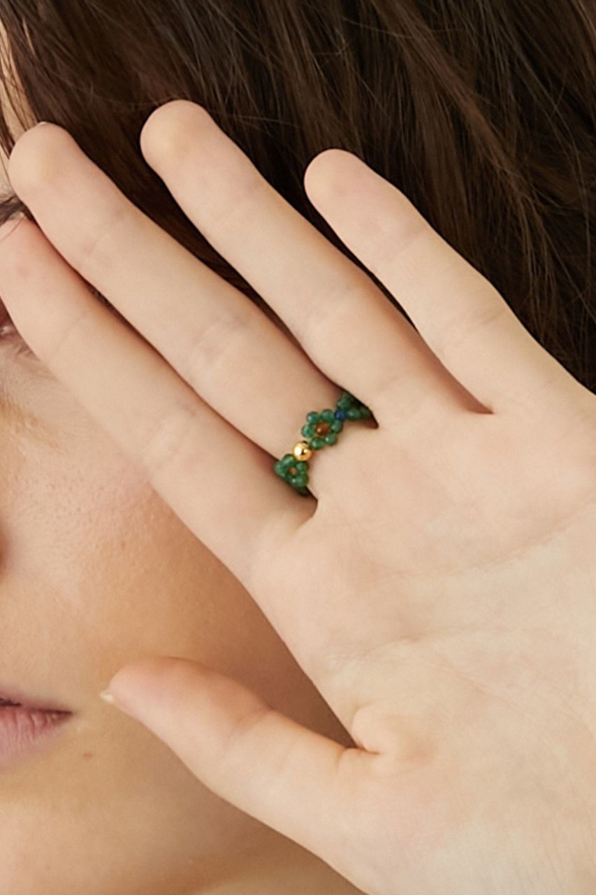 【アルティーダ ウード/ARTIDA OUD】のamulette 「調和を促し、心身をリフレッシュ」グリーンオニキス フラワー リング 人気、トレンドファッション・服の通販 founy(ファニー) ファッション Fashion レディースファッション Fashion for Women ジュエリー Jewelry インド Indian Textile フラワー Flower, Floral other-7|ID: prp329100004134130 ipo3291000000035758374