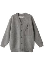 【アンドワンダー/and wander】の【UNISEX】shetland wool cardigan グレー|ID: prp329100004134137 ipo3291000000028285183