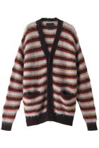 【ヨーク/YOKE】の【UNISEX】モヘアボーダーカーディガン 人気、トレンドファッション・服の通販 founy(ファニー) ファッション Fashion レディースファッション Fashion for Women トップス・カットソー Cut & Sew Tops ニット Knit Tops & Sweaters カーディガン・羽織り Layered Style Cardigans ユニセックス Unisex, Genderless なめらか Smooth, Silky Texture カーディガン Cardigan, Knitwear ボーダー Border, Stripe 定番 Standard, Basic Item A/W・秋冬 Autumn/Winter thumbnail ブラウン×レッド|ID: prp329100004134158 ipo3291000000035962432