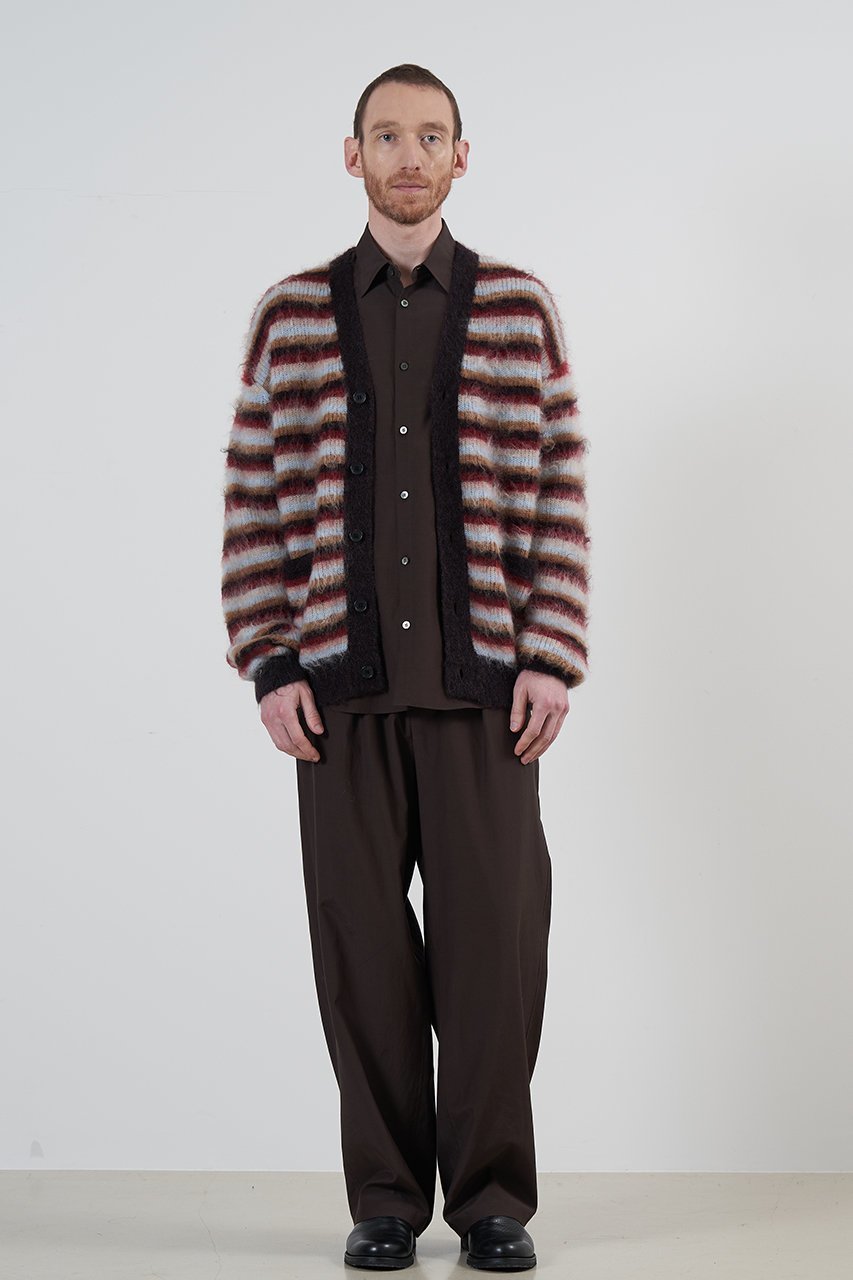 【ヨーク/YOKE】の【UNISEX】モヘアボーダーカーディガン 人気、トレンドファッション・服の通販 founy(ファニー) 　ファッション　Fashion　レディースファッション　Fashion for Women　トップス・カットソー　Cut & Sew Tops　ニット　Knit Tops & Sweaters　カーディガン・羽織り　Layered Style Cardigans　ユニセックス　Unisex, Genderless　なめらか　Smooth, Silky Texture　カーディガン　Cardigan, Knitwear　ボーダー　Border, Stripe　定番　Standard, Basic Item　A/W・秋冬　Autumn/Winter　other-6|ID: prp329100004134158 ipo3291000000035962444