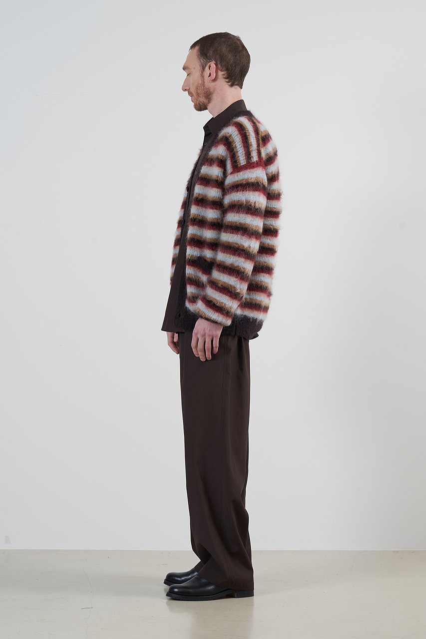 【ヨーク/YOKE】の【UNISEX】モヘアボーダーカーディガン 人気、トレンドファッション・服の通販 founy(ファニー) 　ファッション　Fashion　レディースファッション　Fashion for Women　トップス・カットソー　Cut & Sew Tops　ニット　Knit Tops & Sweaters　カーディガン・羽織り　Layered Style Cardigans　ユニセックス　Unisex, Genderless　なめらか　Smooth, Silky Texture　カーディガン　Cardigan, Knitwear　ボーダー　Border, Stripe　定番　Standard, Basic Item　A/W・秋冬　Autumn/Winter　other-7|ID: prp329100004134158 ipo3291000000035962448