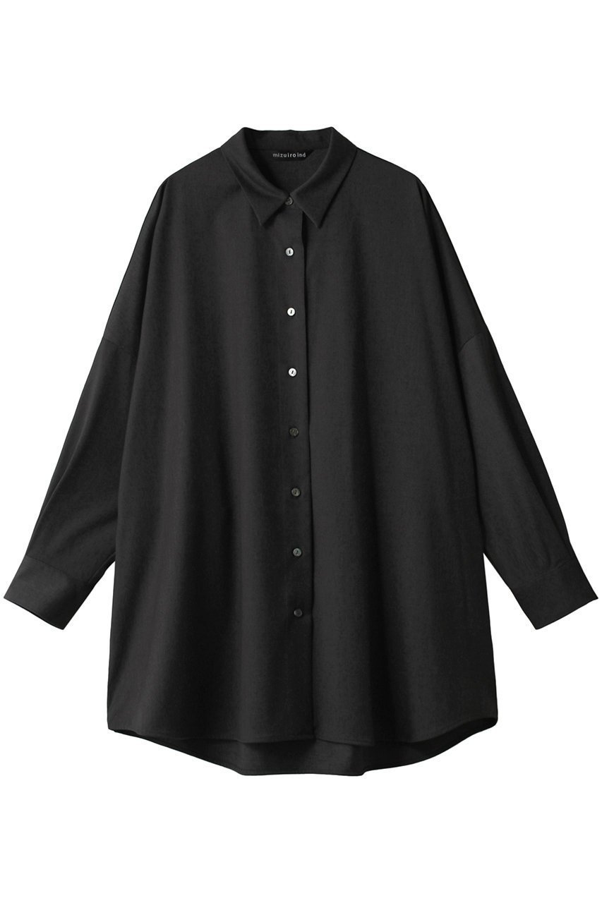 【ミズイロ インド/mizuiro ind】のback cocoon wide shirt シャツ インテリア・キッズ・メンズ・レディースファッション・服の通販 founy(ファニー) 　ファッション　Fashion　レディースファッション　WOMEN　トップス・カットソー　Tops/Tshirt　シャツ/ブラウス　Shirts/Blouses　なめらか　Smooth　ギャザー　Gather　シンプル　Simple　スリーブ　Sleeve　ロング　Long　エレガント 上品　Elegant　NEW・新作・新着・新入荷　New Arrivals　c.gray|ID: prp329100004134199 ipo3291000000028285373