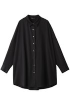 【ミズイロ インド/mizuiro ind】のback cocoon wide shirt シャツ black|ID:prp329100004134199