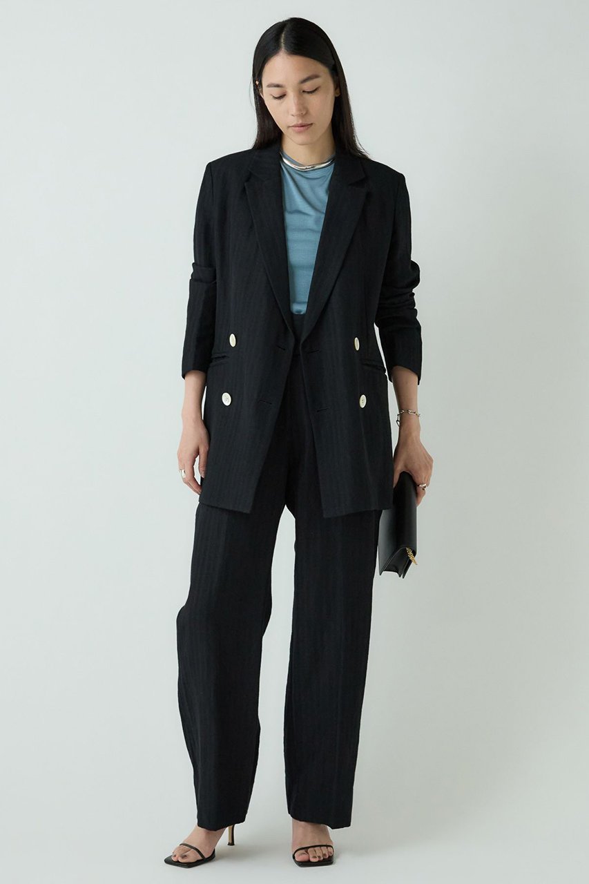 【カオス/Chaos】のウィンターヘリンボーンストレートパンツ インテリア・キッズ・メンズ・レディースファッション・服の通販 founy(ファニー) ファッション Fashion レディースファッション Fashion for Women パンツ Pants & Trousers ストレート Straight, Straight Cut リネン Linen, Linen Fabric ワイド Wide, Wide Fit 定番 Standard, Basic Item ブラック|ID: prp329100004134222 ipo3291000000033450860