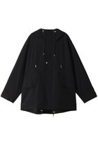 【クルニ/CULLNI】の【UNISEX】Stretch Taffet ダブルポケットハーフコート フーディー ブラック|ID:prp329100004134230