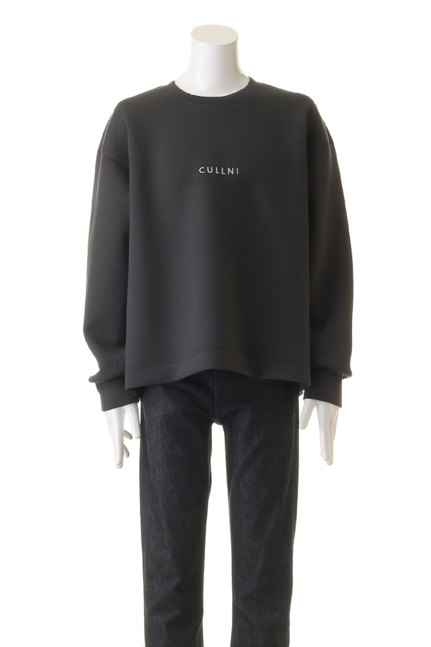 【クルニ/CULLNI】の【UNISEX】CULLNI ロゴ エンブロイダリー プルオーバー 人気、トレンドファッション・服の通販 founy(ファニー) 　ファッション　Fashion　レディースファッション　Fashion for Women　トップス・カットソー　Cut & Sew Tops　シャツ・ブラウス・オフィスカジュアル　Elegant Blouses & Button-Ups　ロングTシャツ・Tシャツ　Longline T-Shirts & Tees　カジュアルプルオーバー・ニットトップス　Pullovers & Knit Tops / Casual Pullovers　カットソー・ベーシックTシャツ　Cut-and-Sewn Tops / Stretch Tees & Basics　ユニセックス　Unisex, Genderless　エンブロイダリー　Embroidery Design　スリーブ　Sleeve, Long Sleeve / Short Sleeve　ファブリック　Fabric, Textile　ロング　Long, Long-Length　エレガント 上品　Elegant　other-2|ID: prp329100004134234 ipo3291000000032899324