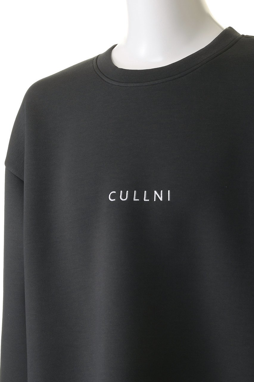 【クルニ/CULLNI】の【UNISEX】CULLNI ロゴ エンブロイダリー プルオーバー 人気、トレンドファッション・服の通販 founy(ファニー) 　ファッション　Fashion　レディースファッション　Fashion for Women　トップス・カットソー　Cut & Sew Tops　シャツ・ブラウス・オフィスカジュアル　Elegant Blouses & Button-Ups　ロングTシャツ・Tシャツ　Longline T-Shirts & Tees　カジュアルプルオーバー・ニットトップス　Pullovers & Knit Tops / Casual Pullovers　カットソー・ベーシックTシャツ　Cut-and-Sewn Tops / Stretch Tees & Basics　ユニセックス　Unisex, Genderless　エンブロイダリー　Embroidery Design　スリーブ　Sleeve, Long Sleeve / Short Sleeve　ファブリック　Fabric, Textile　ロング　Long, Long-Length　エレガント 上品　Elegant　other-5|ID: prp329100004134234 ipo3291000000032899336
