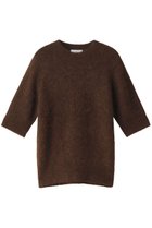 【ジェイドット/j.】のアルパカ混半袖プルオーバー 人気、トレンドファッション・服の通販 founy(ファニー) ファッション Fashion レディースファッション Fashion for Women トップス・カットソー Cut & Sew Tops ニット Knit Tops & Sweaters カジュアルプルオーバー・ニットトップス Pullovers & Knit Tops / Casual Pullovers シンプル Simple, Minimal ストレッチ Stretch, Stretchy Fabric スリーブ Sleeve, Long Sleeve / Short Sleeve ベビー Baby, Babywear リュクス Luxury, Elegant, High-End, Chic ビジネス 仕事 通勤 Business / Work / Commuting 半袖 Short Sleeve, Half Sleeve thumbnail ブラウン|ID: prp329100004134238 ipo3291000000035962843