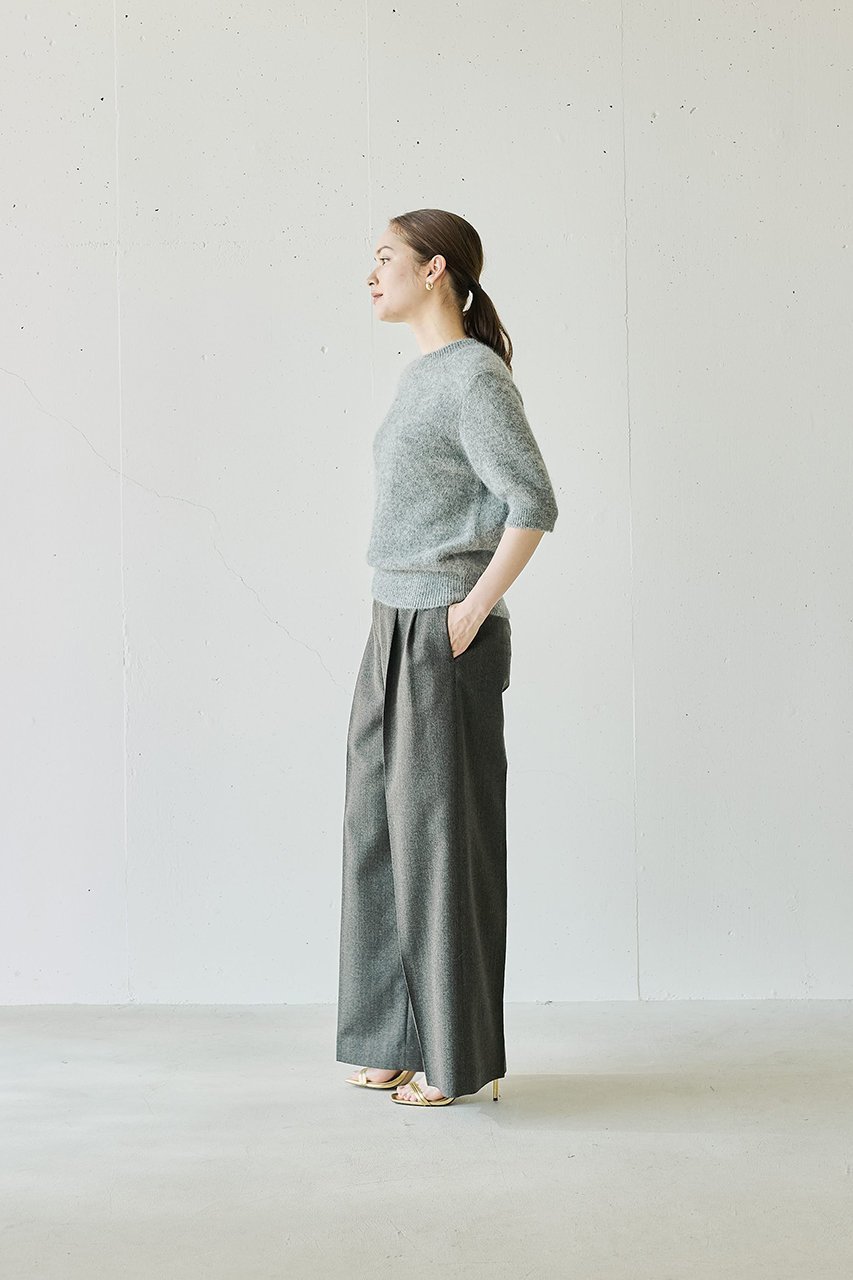 【ジェイドット/j.】のアルパカ混半袖プルオーバー 人気、トレンドファッション・服の通販 founy(ファニー) 　ファッション　Fashion　レディースファッション　Fashion for Women　トップス・カットソー　Cut & Sew Tops　ニット　Knit Tops & Sweaters　カジュアルプルオーバー・ニットトップス　Pullovers & Knit Tops / Casual Pullovers　シンプル　Simple, Minimal　ストレッチ　Stretch, Stretchy Fabric　スリーブ　Sleeve, Long Sleeve / Short Sleeve　ベビー　Baby, Babywear　リュクス　Luxury, Elegant, High-End, Chic　ビジネス 仕事 通勤　Business / Work / Commuting　半袖　Short Sleeve, Half Sleeve　other-6|ID: prp329100004134238 ipo3291000000035962849