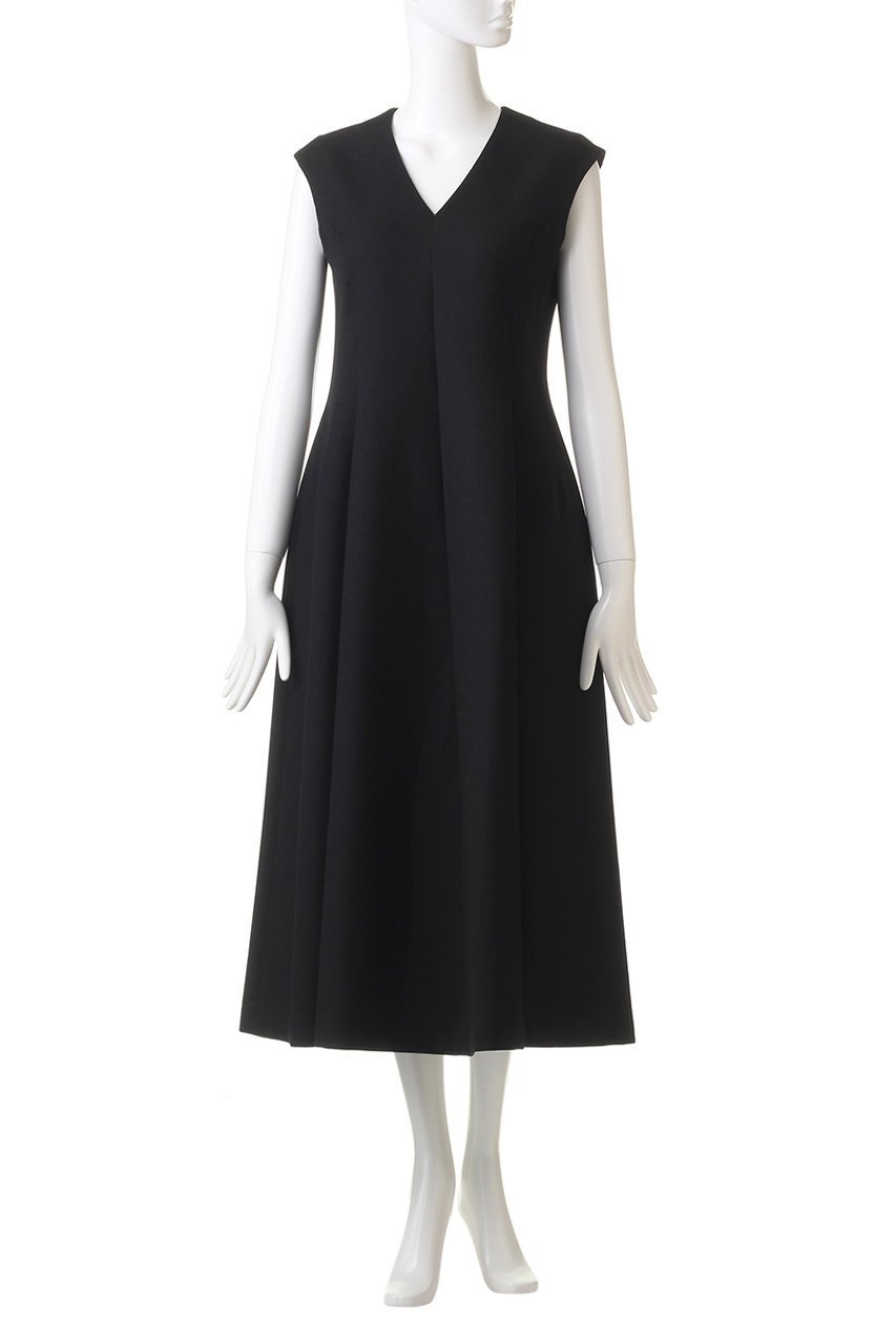 【エステータ/esteta】のウールダブルジョーゼットワンピース 人気、トレンドファッション・服の通販 founy(ファニー) 　ファッション　Fashion　レディースファッション　Fashion for Women　ワンピース　Dresses　チュニック　Tunic Tops & Dresses　インナー　Innerwear　ジョーゼット　Georgette, Semi-Sheer Fabric　ダブル　Double, Double-Breasted　チュニック　Tunic, Long Top　ノースリーブ　Sleeveless, No-Sleeve　フレア　Flare, Flared　ロング　Long, Long-Length　other-2|ID: prp329100004134239 ipo3291000000032893009