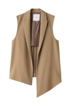 【エステータ/esteta】のウールギャバジンジレ 人気、トレンドファッション・服の通販 founy(ファニー) ファッション Fashion レディースファッション Fashion for Women アウター Coat / Outerwear Collection レディースジャケット・軽アウター Jackets アシンメトリー Asymmetrical Style エレガント 上品 Elegant カットソー Cut and Sewn Top ジャケット Jacket, Outerwear ベスト Vest, Waistcoat thumbnail トップベージュ|ID: prp329100004134240 ipo3291000000032950546