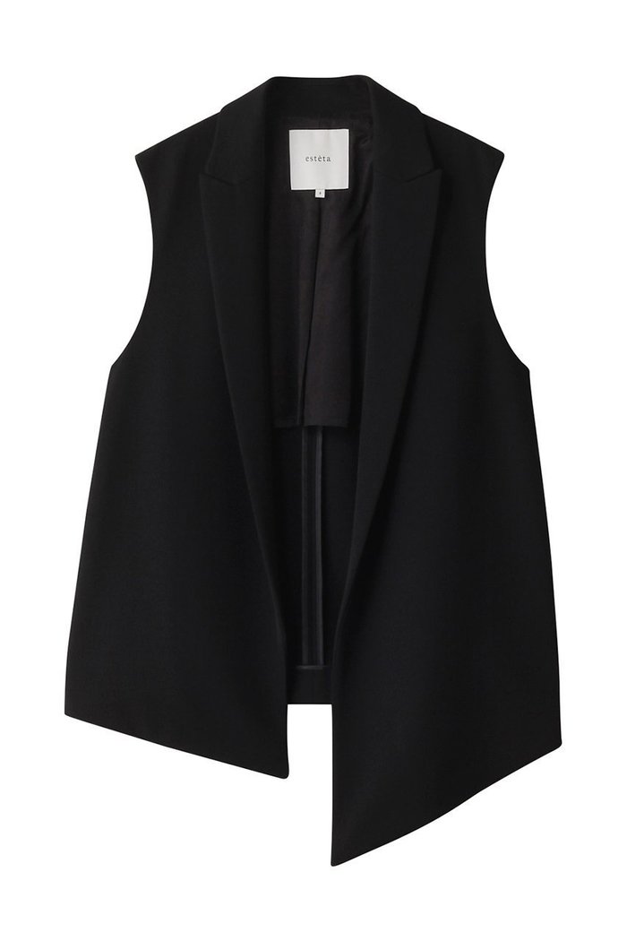 【エステータ/esteta】のウールギャバジンジレ インテリア・キッズ・メンズ・レディースファッション・服の通販 founy(ファニー) https://founy.com/ ファッション Fashion レディースファッション Fashion for Women アウター Coat / Outerwear Collection レディースジャケット・軽アウター Jackets アシンメトリー Asymmetrical Style エレガント 上品 Elegant カットソー Cut and Sewn Top ジャケット Jacket, Outerwear ベスト Vest, Waistcoat 再入荷 Restock / Back in Stock |ID: prp329100004134240 ipo3291000000035065593