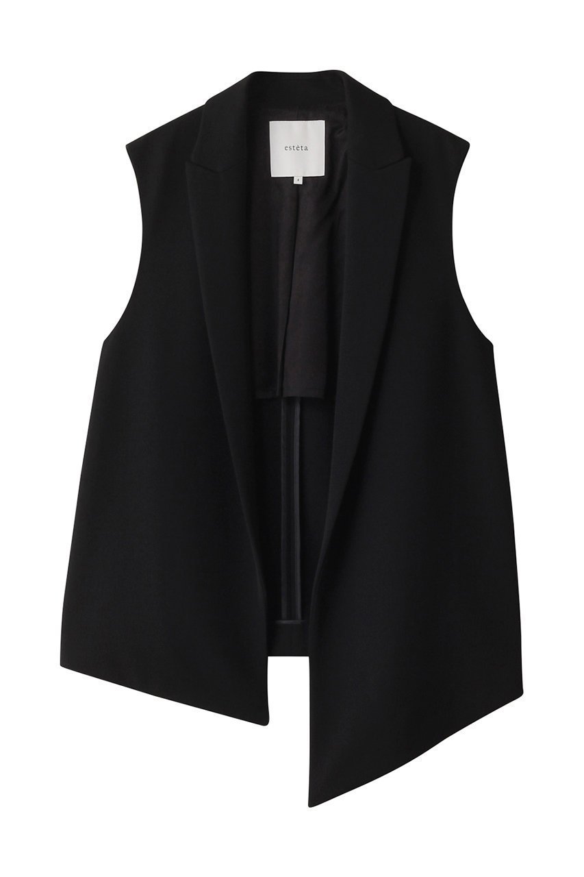 【エステータ/esteta】のウールギャバジンジレ 人気、トレンドファッション・服の通販 founy(ファニー) 　ファッション　Fashion　レディースファッション　Fashion for Women　アウター　Coat / Outerwear Collection　レディースジャケット・軽アウター　Jackets　アシンメトリー　Asymmetrical Style　エレガント 上品　Elegant　カットソー　Cut and Sewn Top　ジャケット　Jacket, Outerwear　ベスト　Vest, Waistcoat　 other-1|ID: prp329100004134240 ipo3291000000035781709