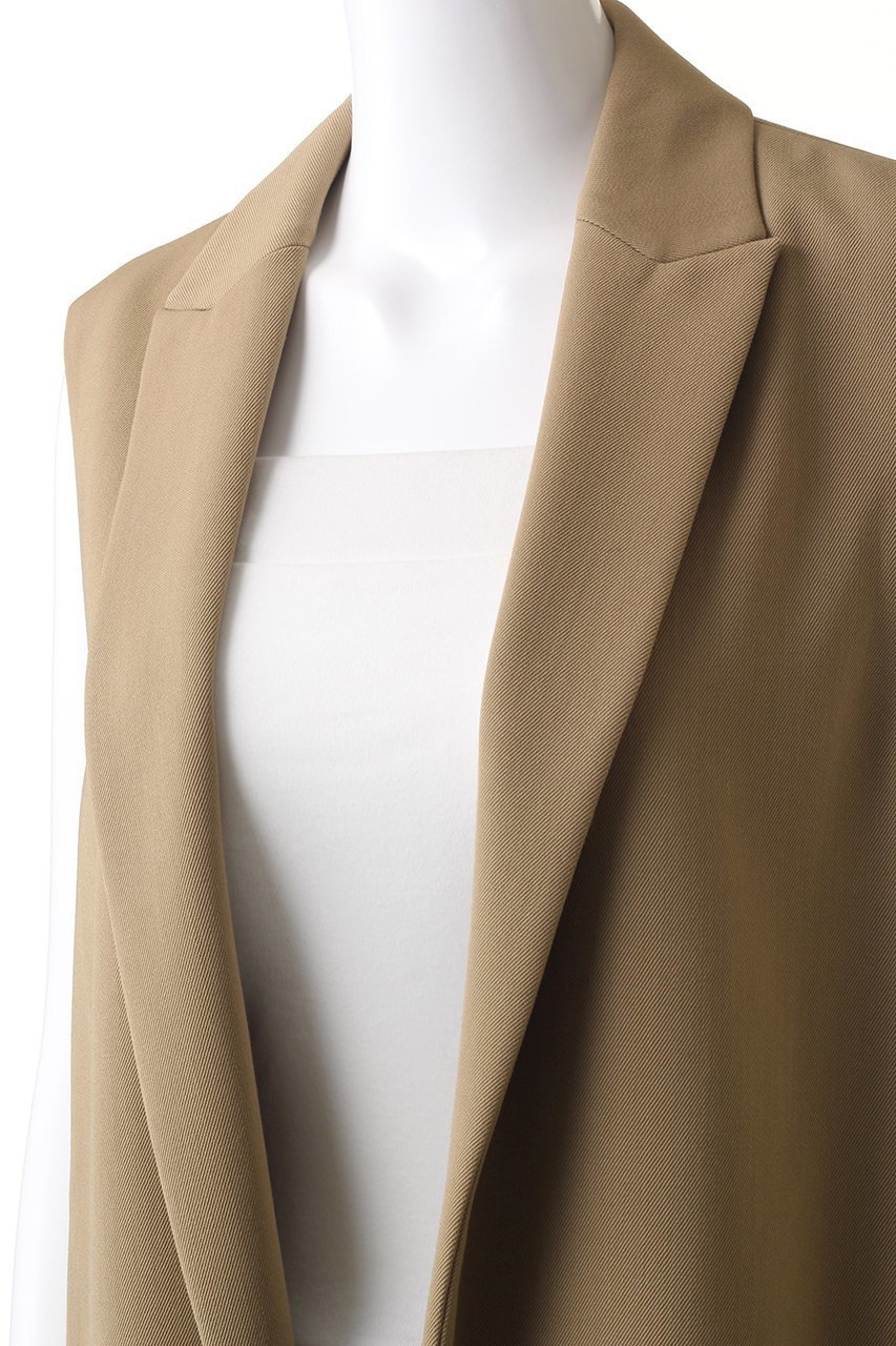 【エステータ/esteta】のウールギャバジンジレ 人気、トレンドファッション・服の通販 founy(ファニー) 　ファッション　Fashion　レディースファッション　Fashion for Women　アウター　Coat / Outerwear Collection　レディースジャケット・軽アウター　Jackets　アシンメトリー　Asymmetrical Style　エレガント 上品　Elegant　カットソー　Cut and Sewn Top　ジャケット　Jacket, Outerwear　ベスト　Vest, Waistcoat　other-5|ID: prp329100004134240 ipo3291000000035781715