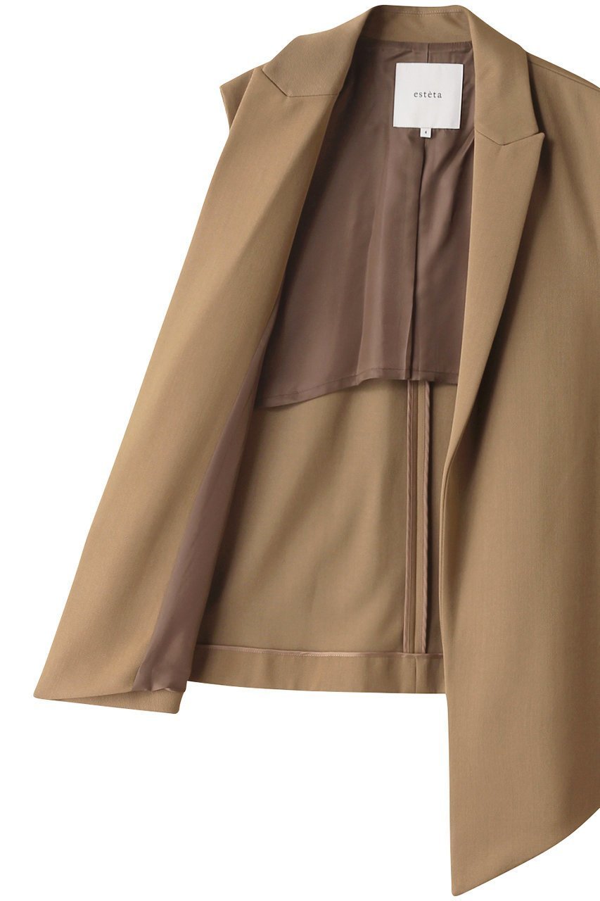 【エステータ/esteta】のウールギャバジンジレ 人気、トレンドファッション・服の通販 founy(ファニー) 　ファッション　Fashion　レディースファッション　Fashion for Women　アウター　Coat / Outerwear Collection　レディースジャケット・軽アウター　Jackets　アシンメトリー　Asymmetrical Style　エレガント 上品　Elegant　カットソー　Cut and Sewn Top　ジャケット　Jacket, Outerwear　ベスト　Vest, Waistcoat　other-6|ID: prp329100004134240 ipo3291000000036028669